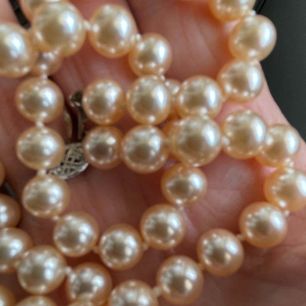 Genuine Mallorca Pearls 18 inch Strand - Picture 9 of 10